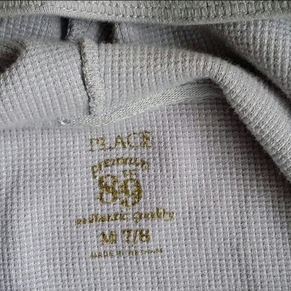 PLACE PREMIUM 89 Girls M (7/8) Gray Graphic Hooded Pullover Sweater Peace Sign - Picture 5 of 6